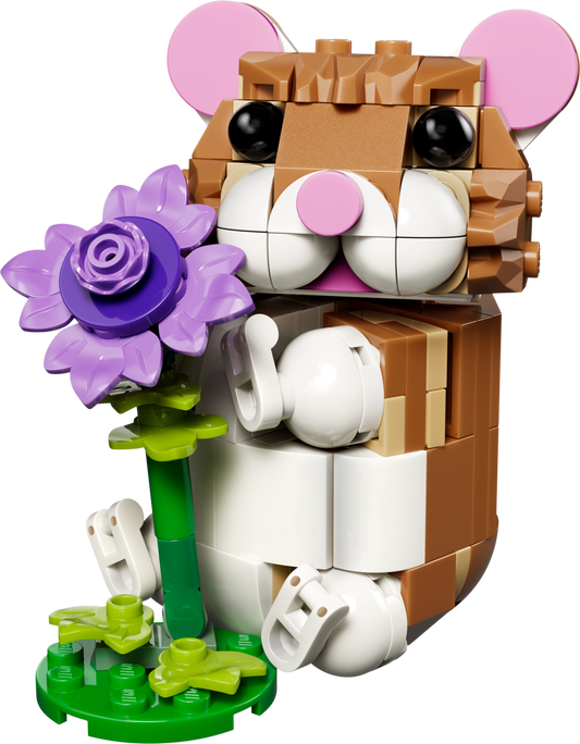 LEGO Set 31376-1 Cute Hamster with a Flower Alternate build Ideas: Speeders, Gunships, Falcons, and Star Wars Microcraft