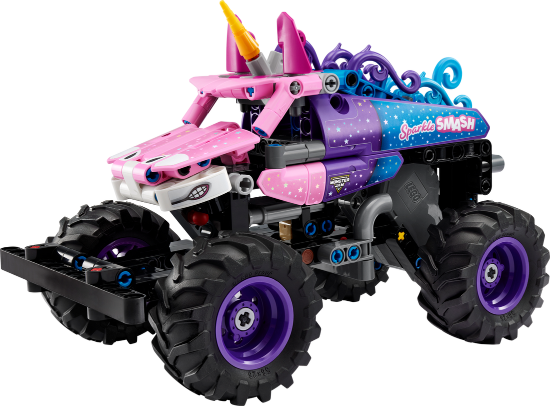 LEGO Set 42220-1 Monster Jam Sparkle Smash Pull-Back Alternate build Ideas: Racers, Road Cars, Trucks, and Technic Vehicle Remixes