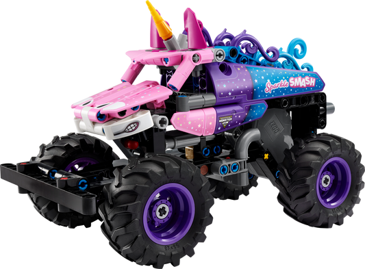 LEGO Set 42220-1 Monster Jam Sparkle Smash Pull-Back Alternate build Ideas: Racers, Road Cars, Trucks, and Technic Vehicle Remixes