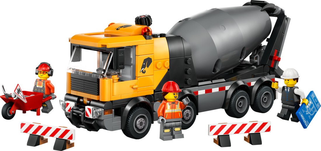 LEGO Set 60478-1 Cement Mixer Alternate build Ideas: Worksite Vehicles, Heavy-Duty Trucks, and Industrial Rebuilds