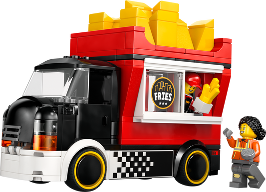 LEGO Set 60488-1 Fries Food Truck Alternate build Ideas: Street-Food Trucks, City Scenes, and Urban Vehicle Rebuilds