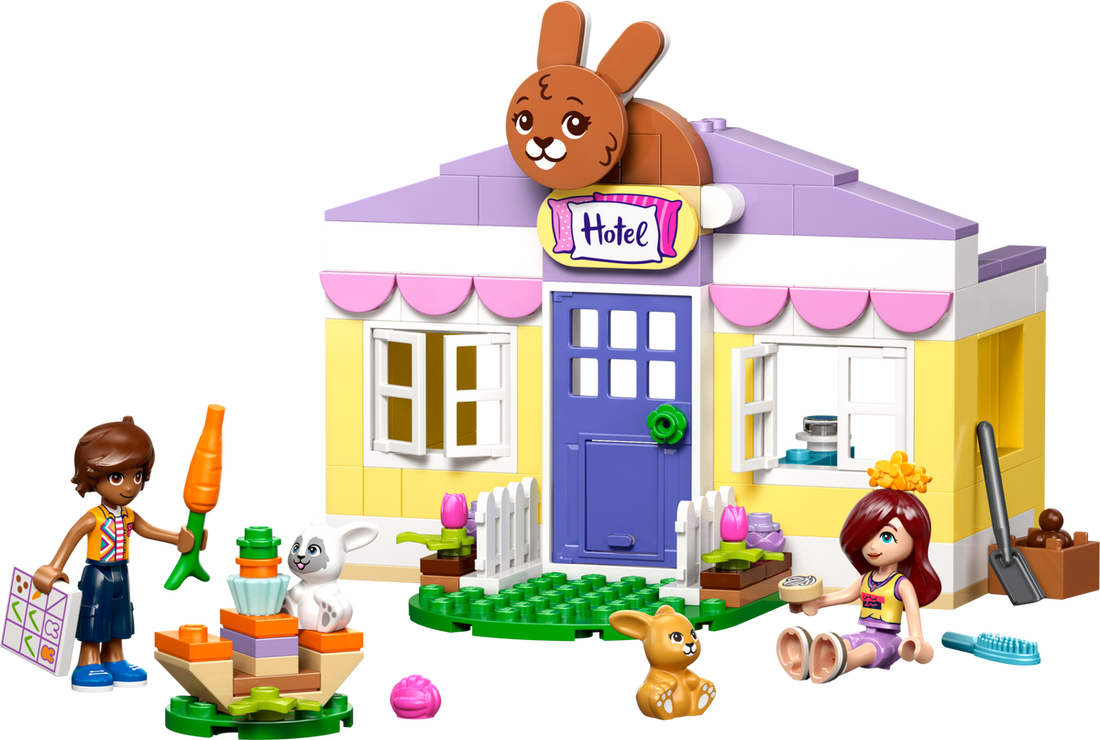 LEGO Set 42679-1 Heartlake City Bunny Hotel Alternate build Ideas: Spring Displays, Holiday Details, and Easter Rebuilds