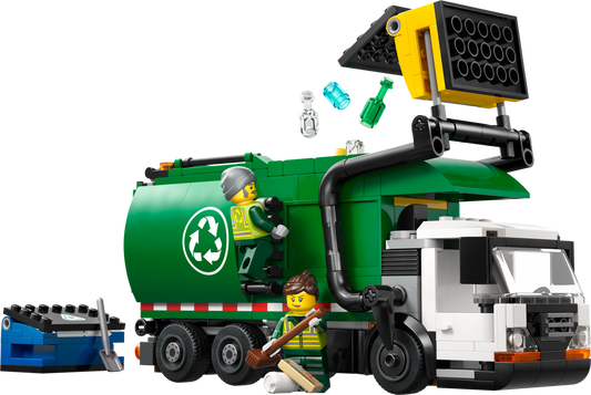 LEGO Set 60495-1 Recycling Truck Alternate build Ideas: a fresh display direction and a utility truck