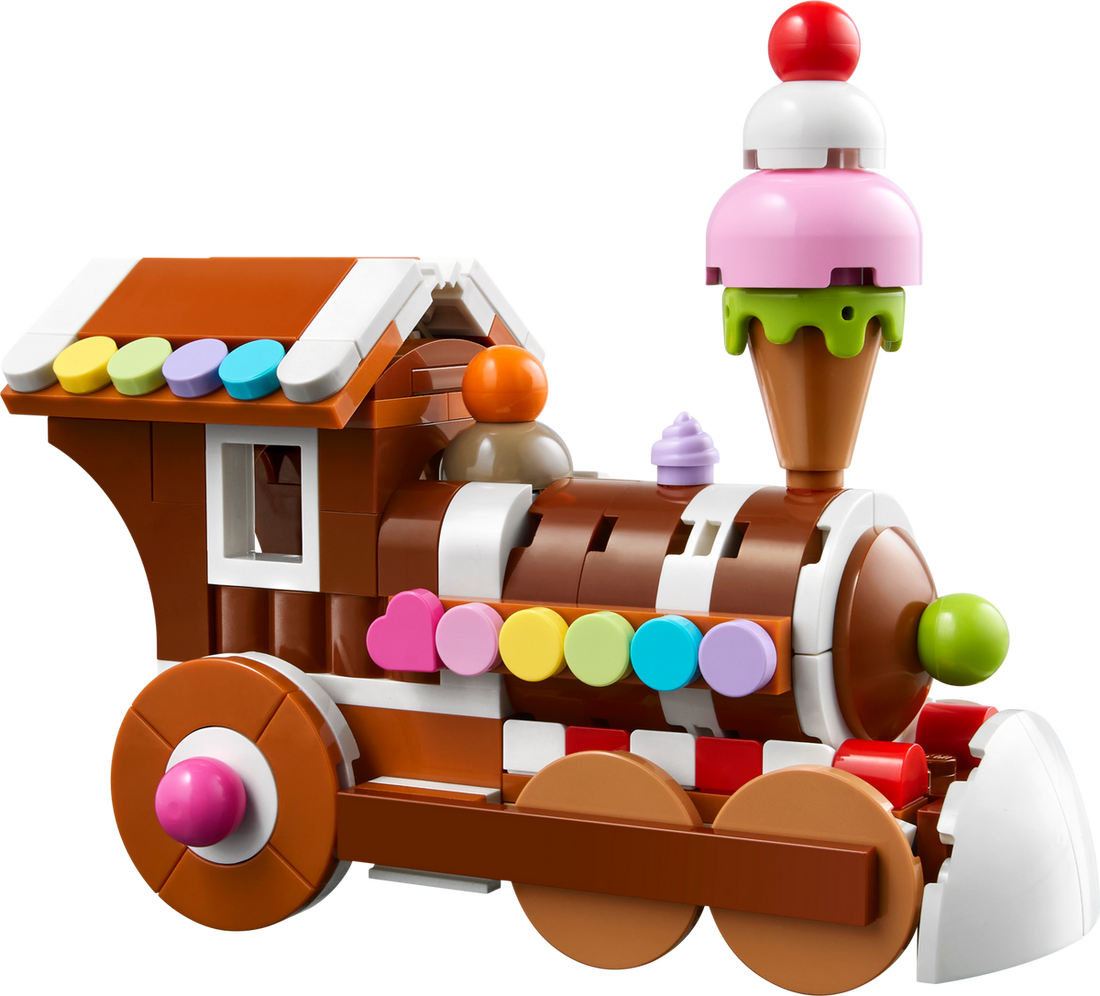 LEGO Set 40777-1 Celebration Series: Gingerbread Train Ornament Alternate build Ideas: a fresh display direction