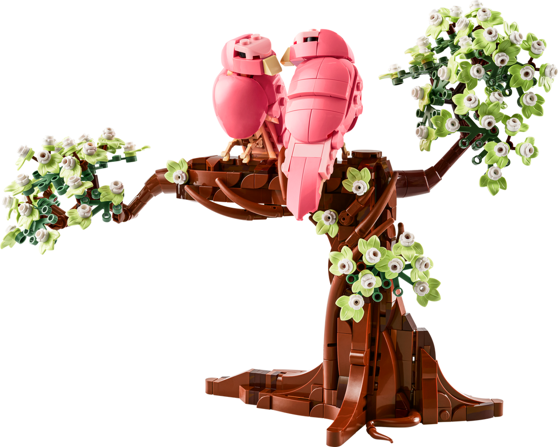LEGO Set 21365-1 Alternate build – Love Birds: a fresh display direction and a botanical remix