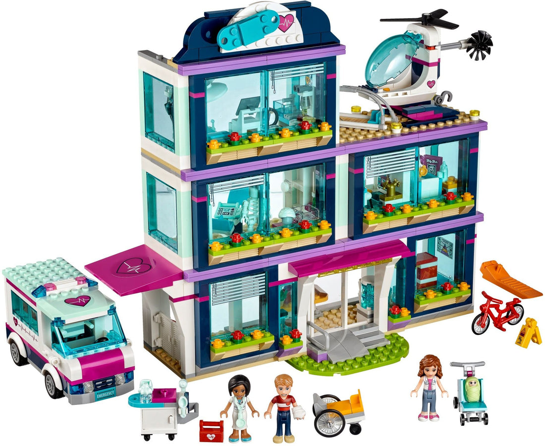 LEGO Set 41318-1 Heartlake Hospital Alternate build Ideas: Townhouses, Modular Rooms, and Neighborhood Rebuilds