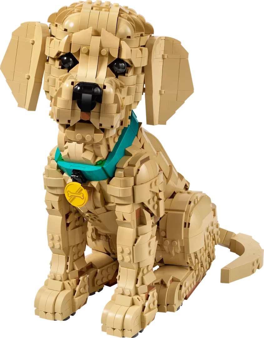 LEGO Set 11384-1 Golden Retriever Puppy Alternate build Ideas: Cute Creatures, Display Pets, and Playful Character Rebuilds