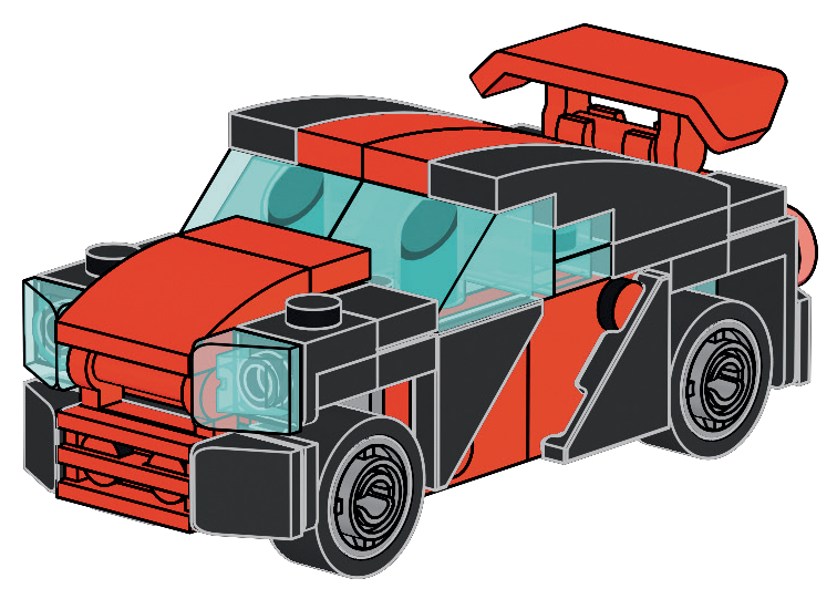 LEGO Set 951443-1 Car Alternate build Ideas: Racers, Road Cars, Trucks, and Technic Vehicle Remixes