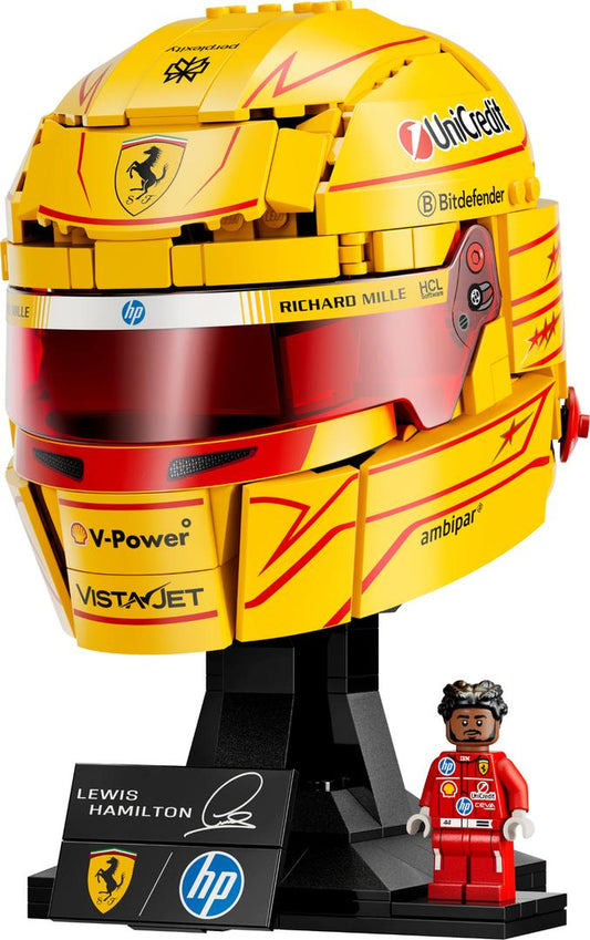 LEGO Set 43022-1 Scuderia Ferrari HP Lewis Hamilton Helmet Alternate build Ideas: a fresh display direction and a formula racer