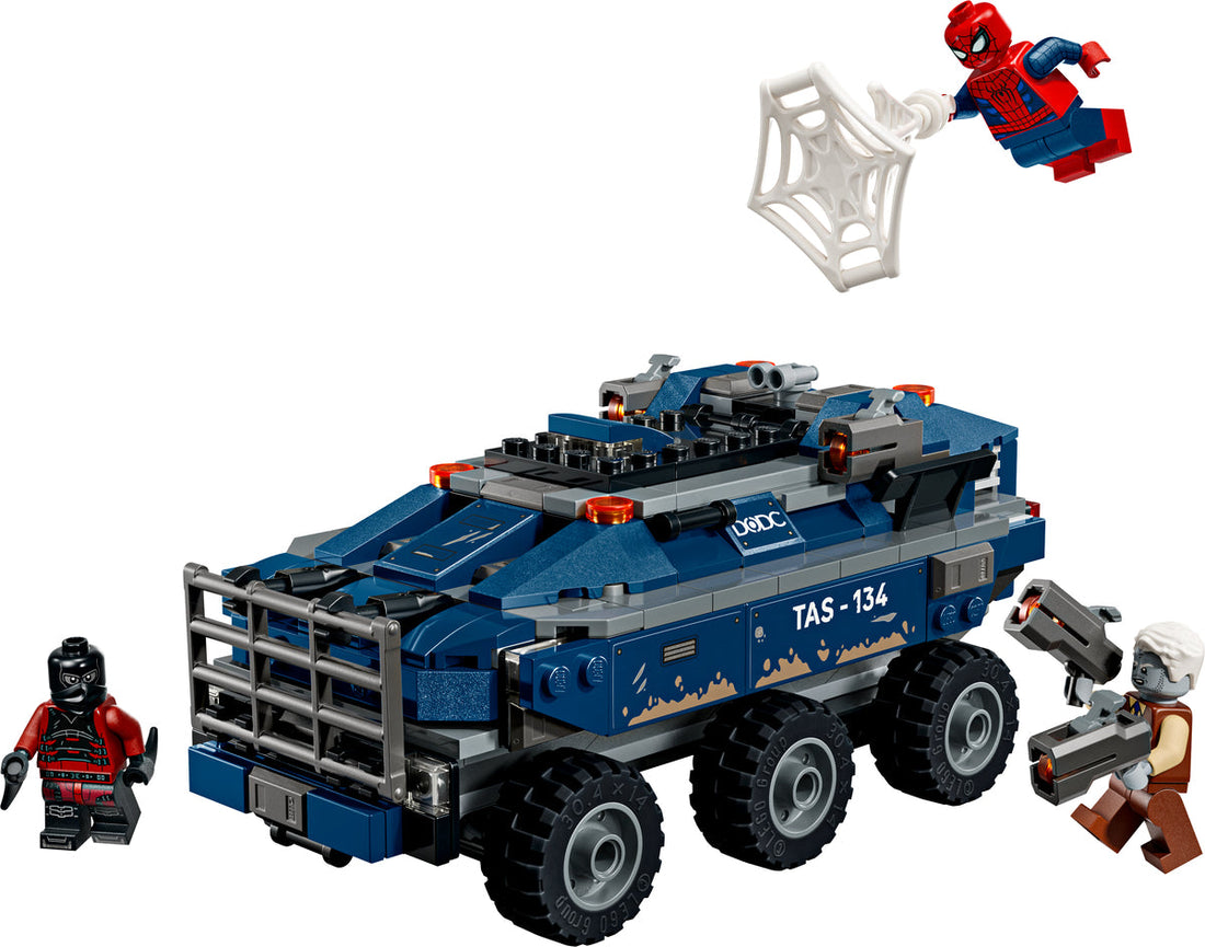LEGO Set 76349-1 Spider-Man Prison Transport Chase Alternate build Ideas: a fresh display direction