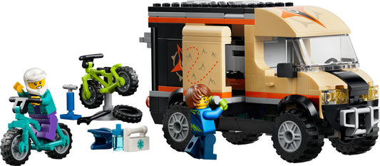 LEGO Set 60512-1 Mountain Bike Adventure Van Alternate build Ideas: Racers, Road Cars, Trucks, and Technic Vehicle Remixes