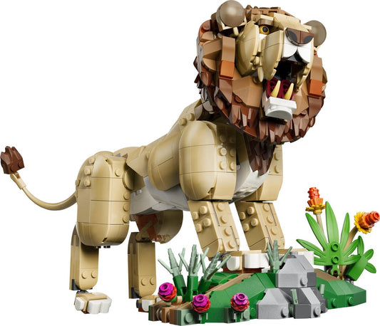 LEGO Set 31386-1 Wild Animals: Majestic Lion Alternate build Ideas: Cute Creatures, Display Pets, and Playful Character Rebuilds