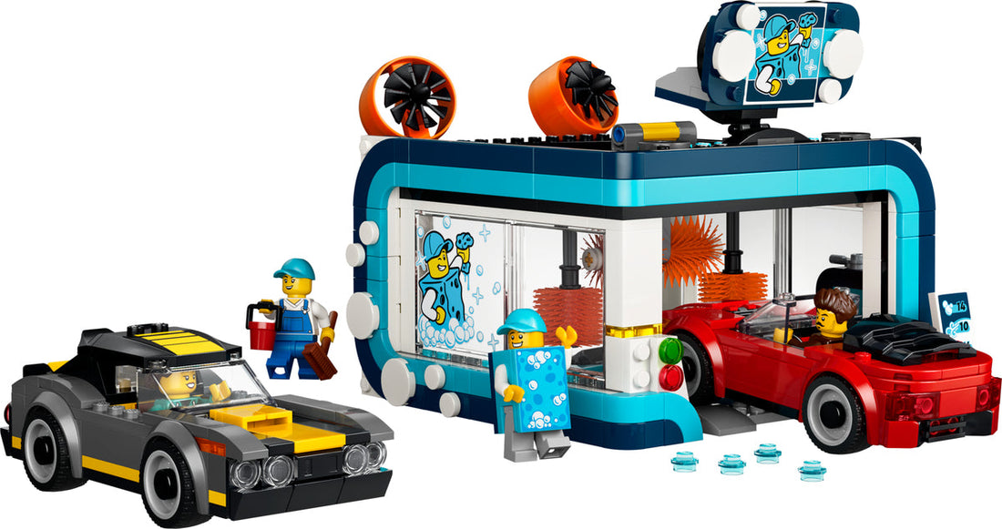 LEGO Set 60497-1 Drive-Through Car Wash Alternate build Ideas: Racers, Road Cars, Trucks, and Technic Vehicle Remixes