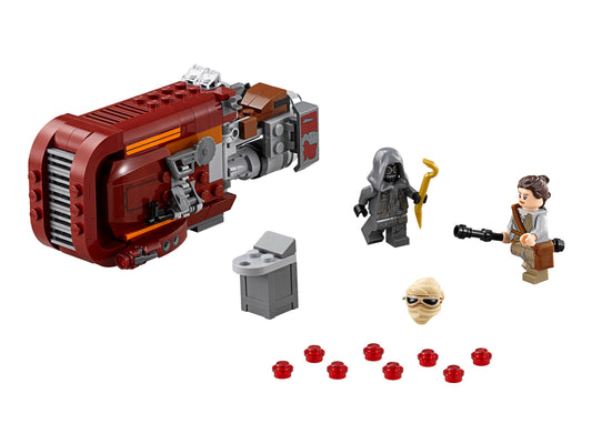 LEGO Set 75099-1 Rey's Speeder Alternate build Ideas: Speeders, Gunships, Falcons, and Star Wars Microcraft