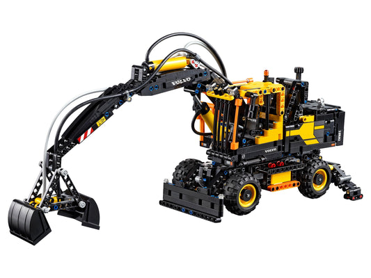 LEGO Set 42053-1 Volvo EW160E Alternate build Ideas: Spring Displays, Holiday Details, and Easter Rebuilds
