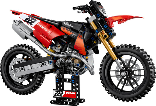LEGO Set 42238-1 Ducati Desmo450 MX Factory Motorcycle Alternate build Ideas: a fresh display direction