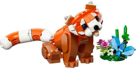 LEGO Set 31394-1 Cute Animals: Red Panda Alternate build Ideas: Cute Creatures, Display Pets, and Playful Character Rebuilds