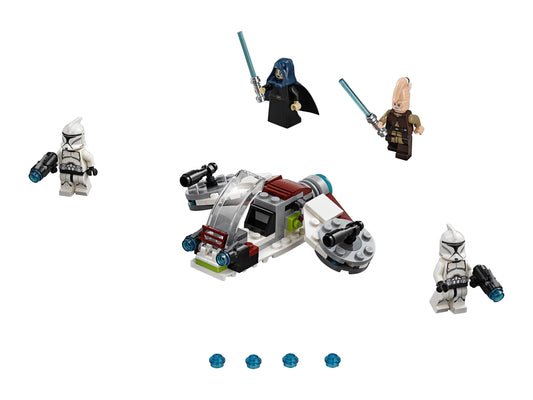 LEGO Set 75206-1 Jedi and Clone Troopers Battle Pack Alternate build Ideas: Speeders, Gunships, Falcons, and Star Wars Microcraft