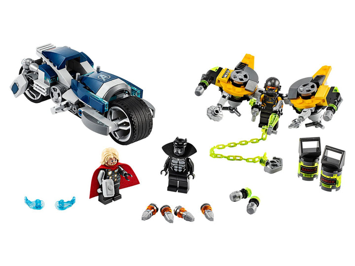 LEGO Set 76142-1 Avengers Speeder Bike Attack Alternate build Ideas: Speeders, Gunships, Falcons, and Star Wars Microcraft