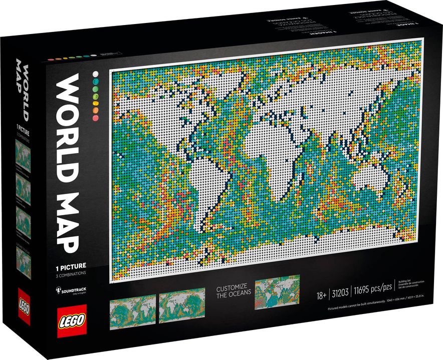 Lego Set 31203 World Map the new largest set ever release!