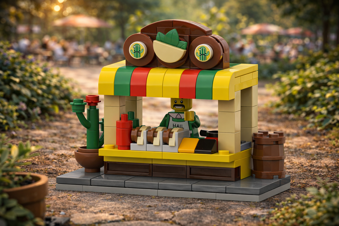 Taco Stand Free Building Instructions | City Food Stall Build