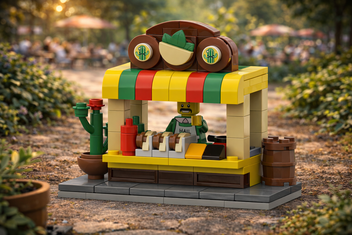 Taco Stand Free Building Instructions | City Food Stall Build