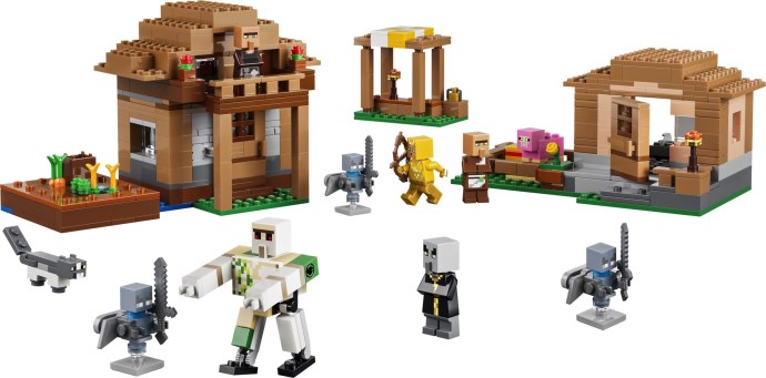 LEGO 21596 Evoker Village Attack - Minecraft Evoker Village Attack Set Details