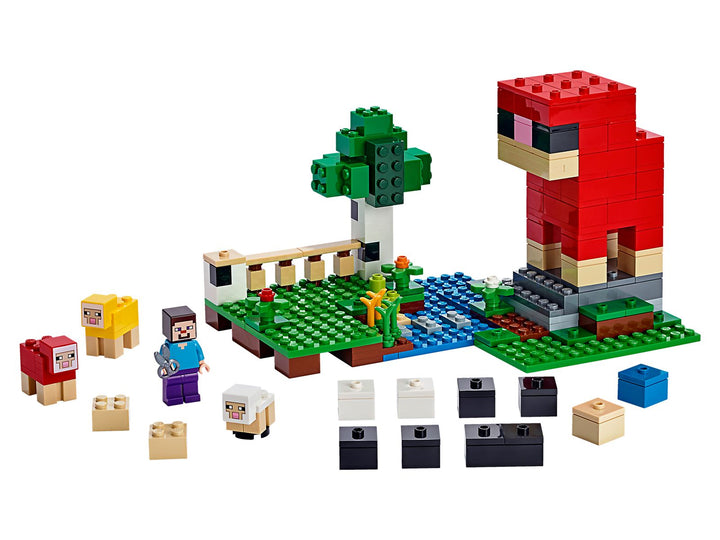LEGO Set 21153-1 The Wool Farm Alternate build Ideas: First Night, Badlands, and Blocky Biome Rebuilds