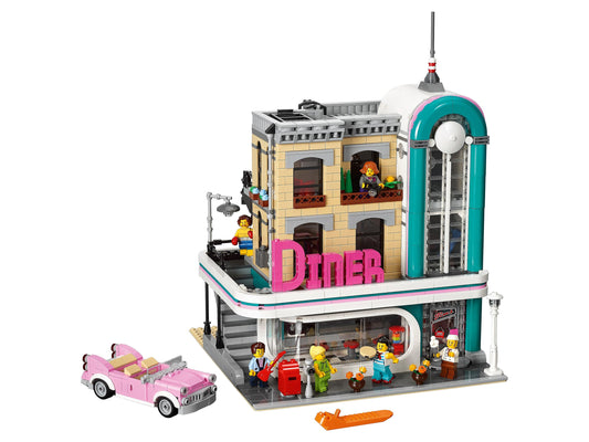 LEGO Set 10260-1 Downtown Diner Alternate build Ideas: Harbor Scenes, Ships, and Dockside Rebuilds