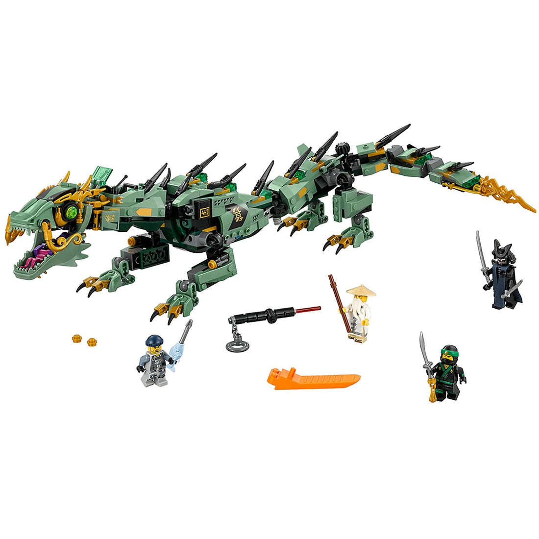 LEGO Set 70612-1 Green Ninja Mech Dragon Alternate build Ideas: a fresh display direction