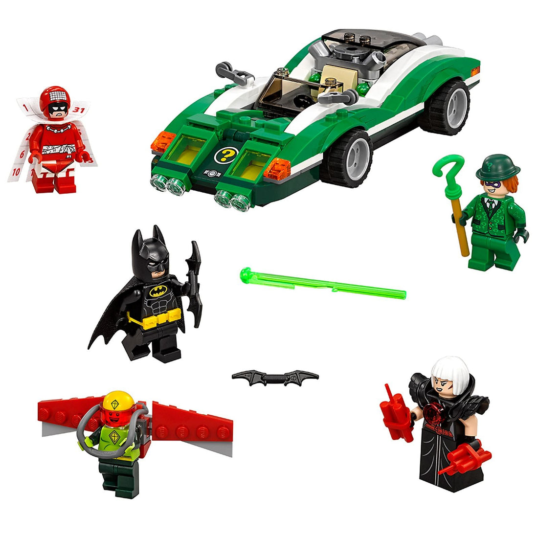 LEGO Set 70903-1 The Riddler Riddle Racer Alternate build Ideas: A Millennium Bat for the Batsuit Parts