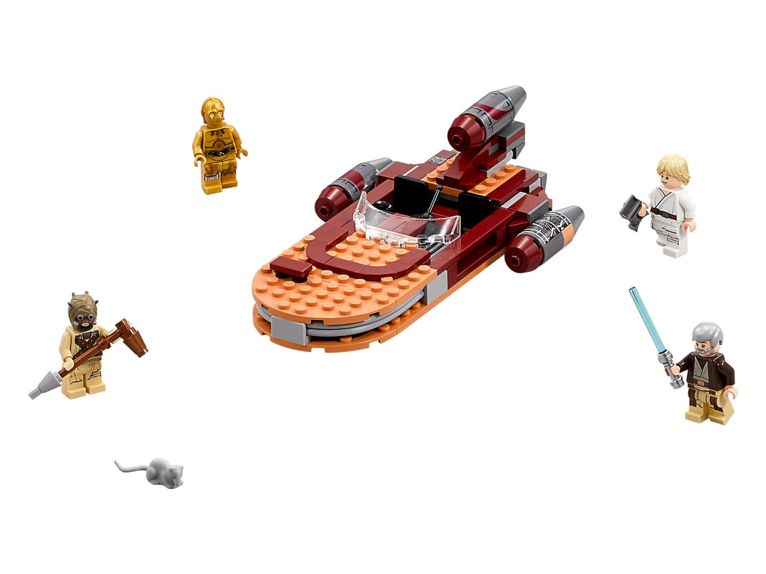 LEGO Set 75173-1 Luke's Landspeeder Alternate build Ideas: Speeders, Gunships, Falcons, and Star Wars Microcraft