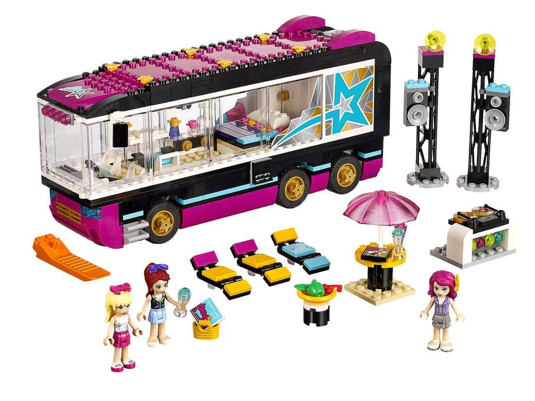 LEGO Set 41106-1 Pop Star Tour Bus Alternate build Ideas: City Vehicles, Street Details, and Display Bus Rebuilds