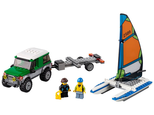 LEGO Set 60149-1 4x4 with Catamaran Alternate build Ideas: Harbor Scenes, Ships, and Dockside Rebuilds
