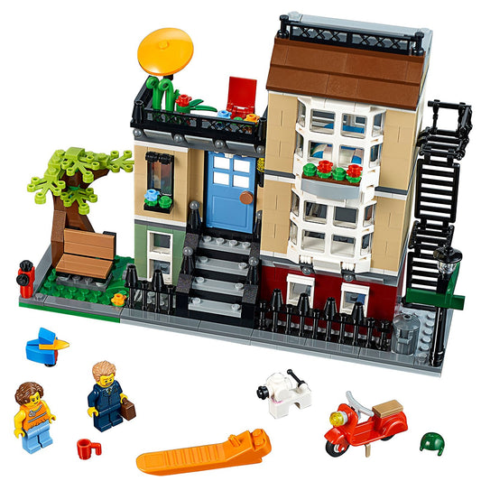 LEGO Set 31065-1 Park Street Townhouse Alternate build Ideas: Townhouses, Modular Rooms, and Neighborhood Rebuilds