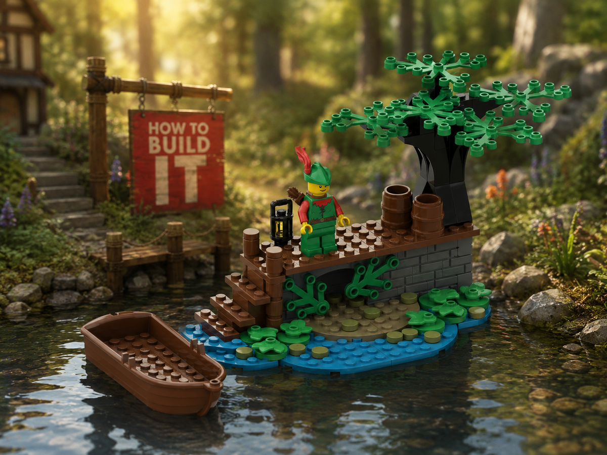 Forest Outlaw Landing MOC – Free Building Instructions