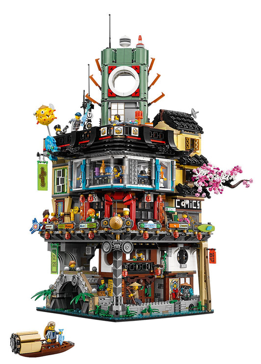 LEGO Set 70620-1 NINJAGO City Alternate build Ideas: Harbor Scenes, Ships, and Dockside Rebuilds