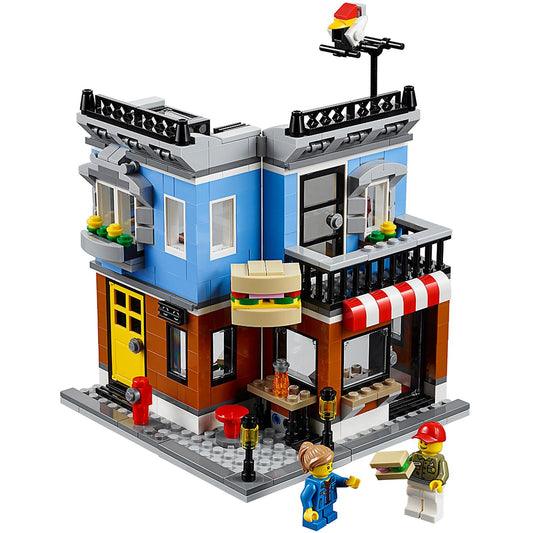 LEGO Set 31050-1 Corner Deli Alternate build Ideas: Townhouses, Modular Rooms, and Neighborhood Rebuilds