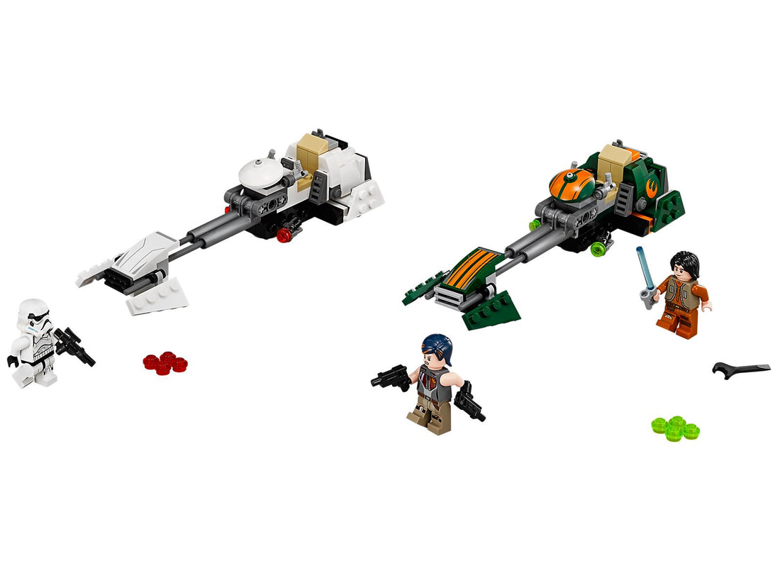 LEGO Set 75090-2 Ezra's Speeder Bike [Original Version] Alternate build Ideas: Speeders, Gunships, Falcons, and Star Wars Microcraft