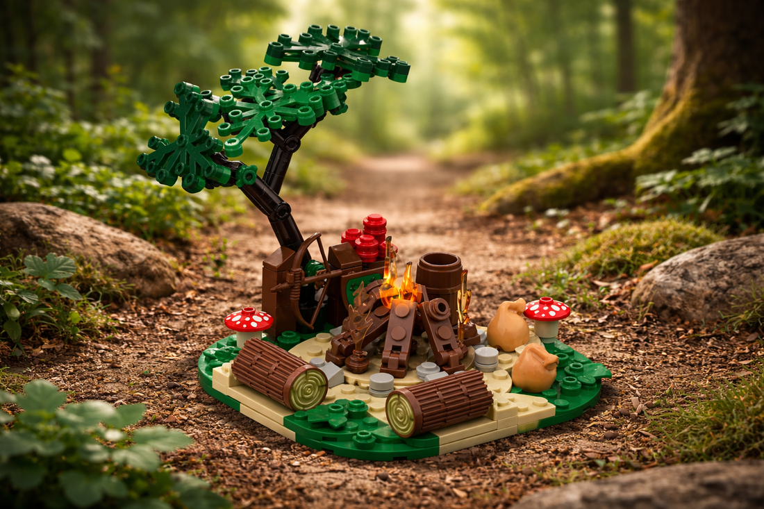 Forestmen Campfire Hideout – Free Building MOC Instructions