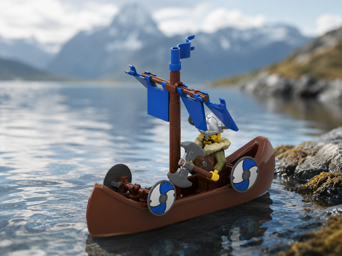 Viking Ship Free Building Instructions – Small Nordic Longboat Model