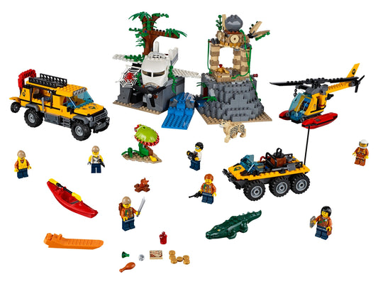 LEGO Set 60161-1 Jungle Exploration Site Alternate build Ideas: Fortresses, Market Scenes, and Medieval Rebuilds