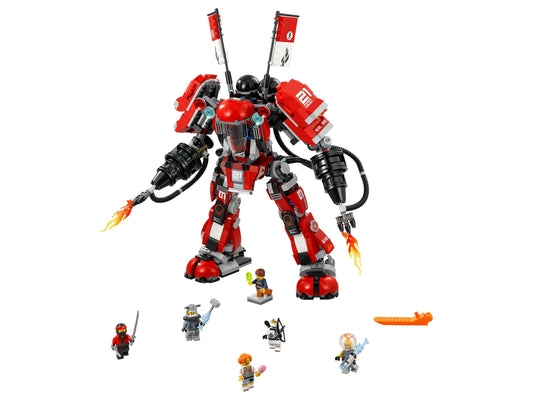 LEGO Set 70615-1 Fire Mech Alternate build Ideas: a fresh display direction