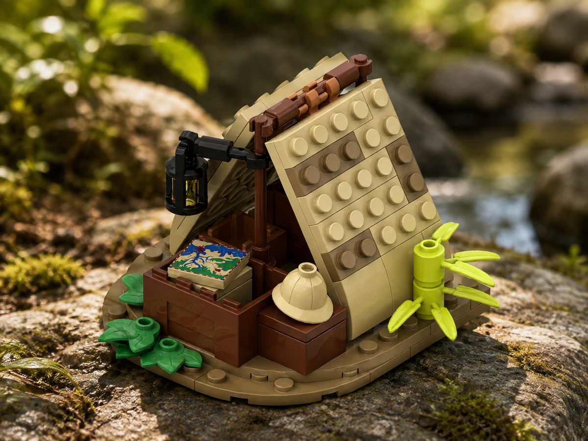 Explorer’s Tent MOC – Free Building Instructions