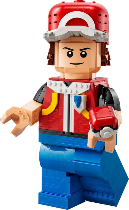 LEGO 40868 Up-Scaled Red Minifigure - Pokemon Up-Scaled Red Poseable Trainer Figure