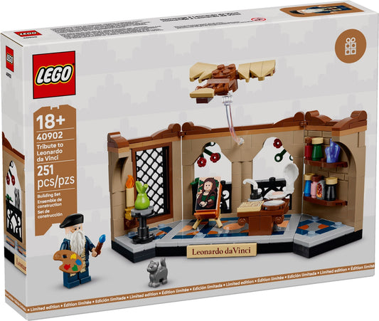 LEGO 40902 Tribute to Leonardo da Vinci - Gift with Purchase Studio Display