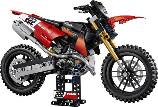 LEGO 42238 Ducati Desmo450 MX Factory Motorcycle - Technic Motocross Display Ideas