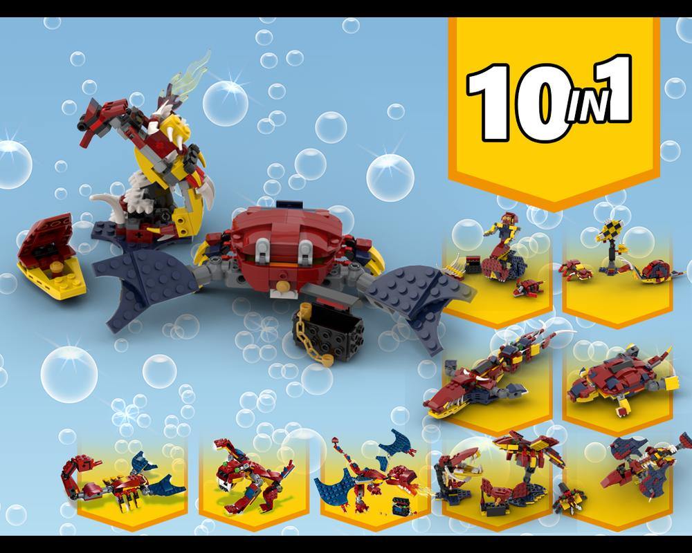 LEGO SET 31102-1 - Fire Dragon - How to build it   