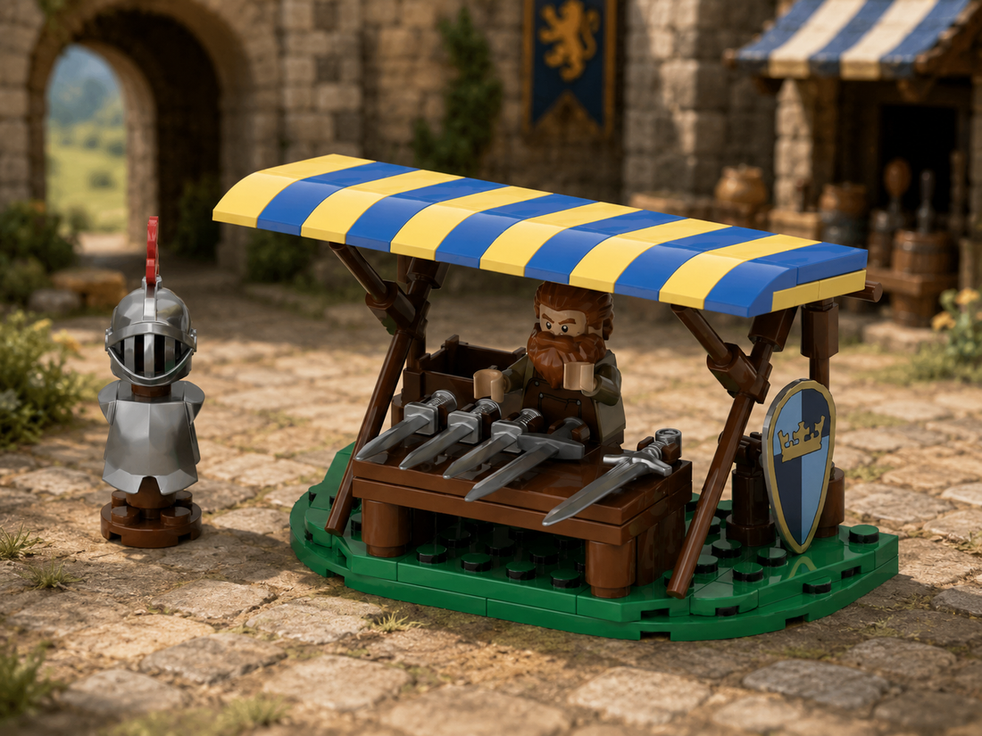 Medieval Weapons Stand Free Building Instructions