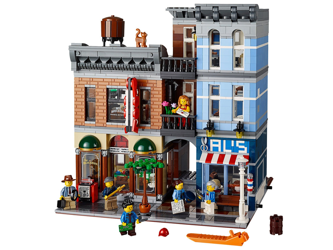 LEGO Set 10246-1 Detective's Office Alternate build Ideas: Townhouses, Modular Rooms, and Neighborhood Rebuilds